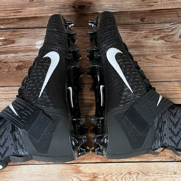 Nike Alpha Menace Elite 2 Flyknit Football Cleats BV3298-001 Mens Wide Sizes New - Picture 4 of 8